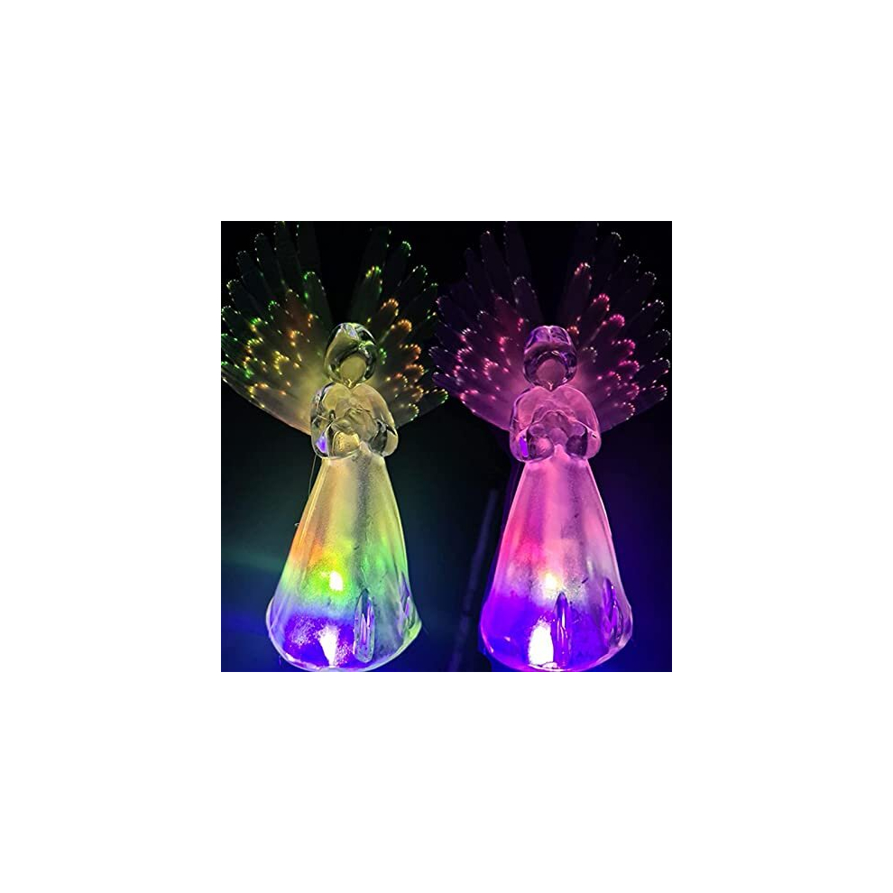 Solar Angel Light, solar lights outdoor garden Outdoor Grave Ornaments 8h Luminous Grave Decoration Colour Change Solar Pathway Lighting IP65
