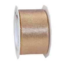 C.E. Pattberg WIEN Gift Ribbon in Gold, 22 yards of Metallic Mesh Ribbon for Gift Wrapping, 2.4 inches width, Accessories for Decoration & Handicrafts