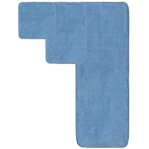 Set di Asciugamani in Microfibra Oversize, 60 x 30 in., Quick Dry, 6 Pezzi (Blu) 1