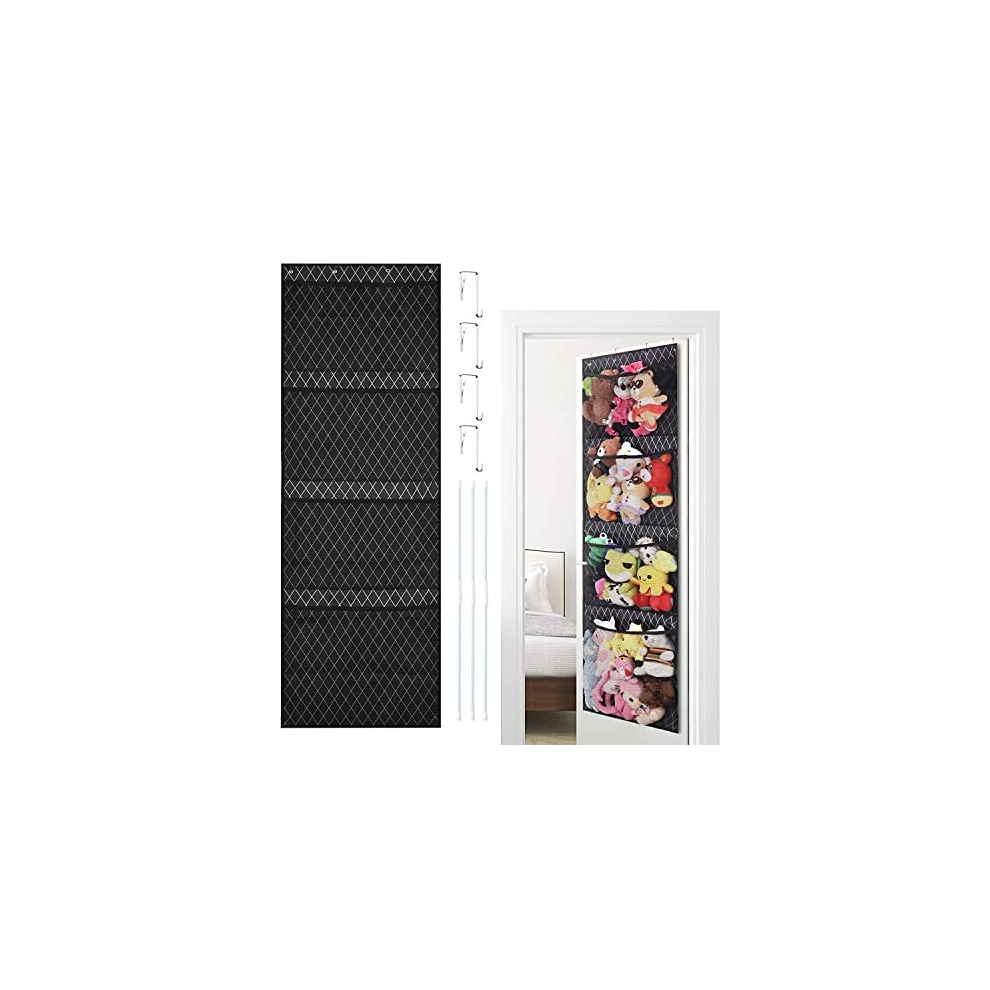 Stuffed Animal Storage Over The Door Organizer Stuffed Animal Net Or Hammock Hanging Organizer for Bedroom Bathroom Nursery Kids Room Toy Net Hammock