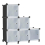 Cube Storage with Doors is a Stackable 6 Cube Storage Unit Designed for Bedroom and Clothes Storage Unit, DIY Modular Storage Cubes, Portable Wardrobe 1