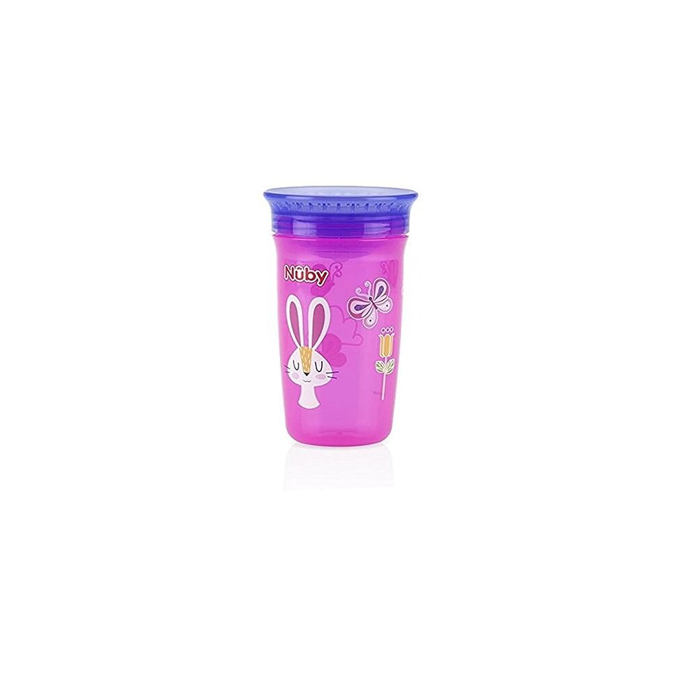 1pk No Spill 360 Degree Printed Wonder Cup -Â Colors May Vary