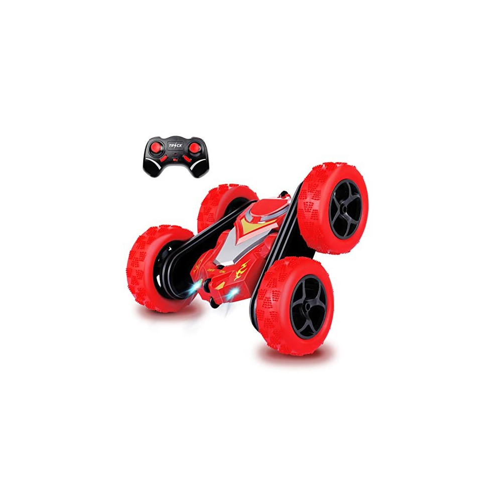 Remote Control Cars, RC Stunt Car Toys for Girls Boys Age 5 6 7 8 9 10, 2.4Ghz Double Sided 360 Flips Rotating 4WD Off Road Racing RC Car, Perfect