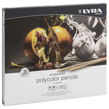 Rembrandt Polycolor, Fine Art Coloured Pencil Set, 24 Assorted Colours, Ideal for Professionals & Students