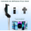 Selfie Stick Tripod with Remote, Bluetooth Phone Tripod,Compatible with iPhone, GoPro, Android Phone 4