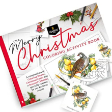 Castle Arts Christmas Colouring Book | Compendium of Cards, Calendar and Scenes Curated to Lift the Spirit | With Colour Reference Guide | No