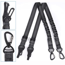Dog Seat Belt for Car, 2 Pack Dog Car Harnesses Belt, Pet Car Safety Seat Belt, 3-in-1 Adjustable Safety Reflective Stitching Elastic Leads Harness,