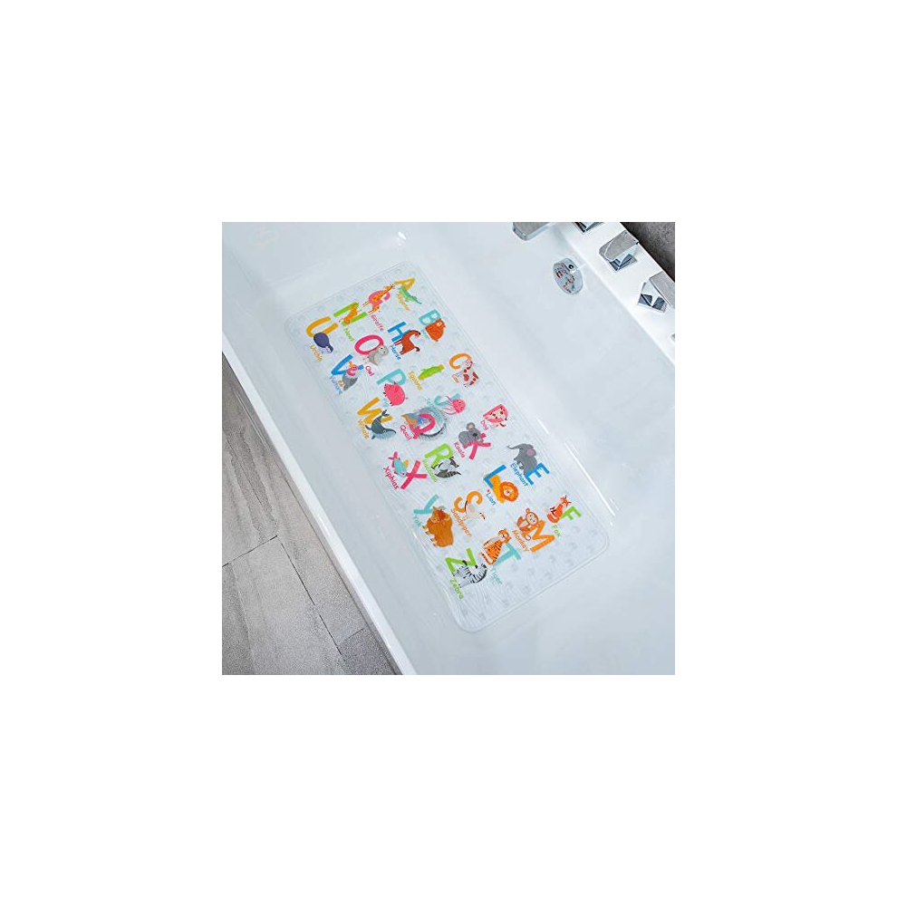 Non Slip Bath Mats - Large Bathroom Shower Bathtub Tub Mat 90*40CM (Alphabet)-image-OPC-PD77MZN-NEW