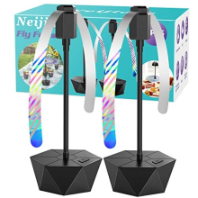 Fly Fans for Tables, Effective Fly Repellent Fan with Soft Blades Keeps Flies Away, Portable Fly repellent fans for Picnic, BBQ, Party (2 Pack), Black