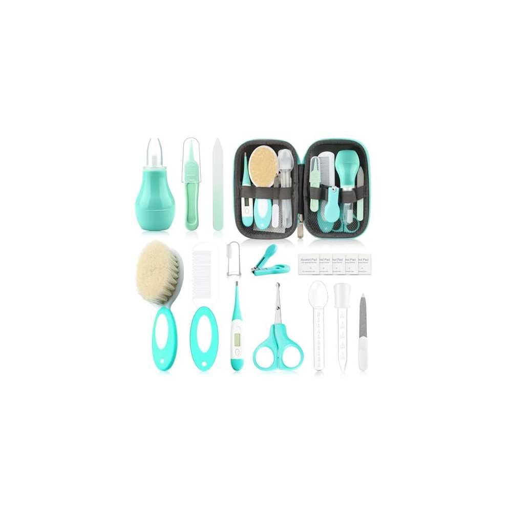 Baby Healthcare And Grooming Kit With Nail Clippers Scissors Nasal Aspirator Portable Baby Basicshealth And Essentials Infant Grooming Kit For Wxa