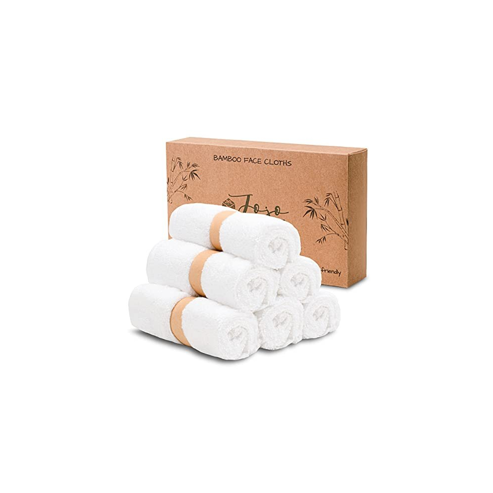 Jo Jo Jr. Jojo Jr. Baby Wash Cloth (Pack Of 6) Flannel Face Cloth Ultra Soft For Baby's Soft Skin 25 X 25 Cm Reusable Bamboo Face Cloth - Baby Essentials For