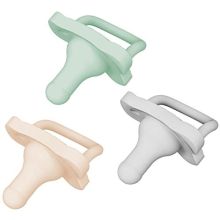 Dr. Brown's HappyPaci 100% Silicone Pacifier 0-6m, BPA Free, Cool Gray, Green, Cream 3-Pack