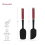 KitchenAid KQG437OHERE 2pc Silicone Spatula Set – Empire Red 7