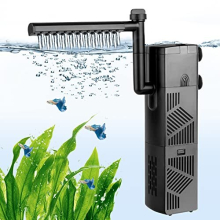 Aquarium Filter, 600L/H 10W Internal Aquarium Filters, Water Flow Adjustable Aquarium Pump Filter Wave Maker, Ultra Quiet Submersible Power Filter
