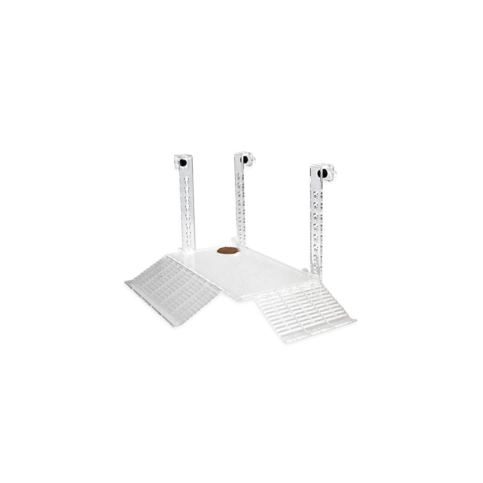 Turtle Basking Platform Acrylic Turtle Ramps Hanging Terrarium Tortoise Habitat Non-Toxic Reptiles Platform Terrarium Accessories for Large Turtle
