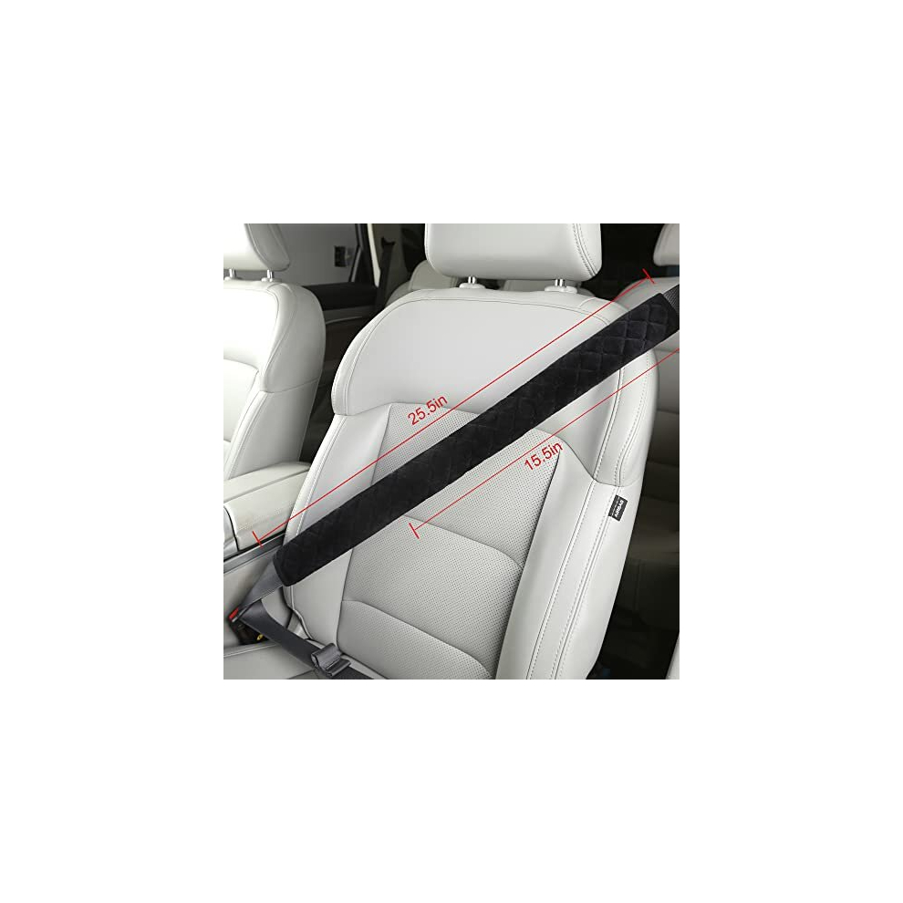 Extra Long Seatbelt Covers For Adults Kids Women & Men, Super Soft Car Seat Belt Strap Cushion For Sedan Suv Trucks, Shoulder Neck Chest Protector Pad 5014286001472