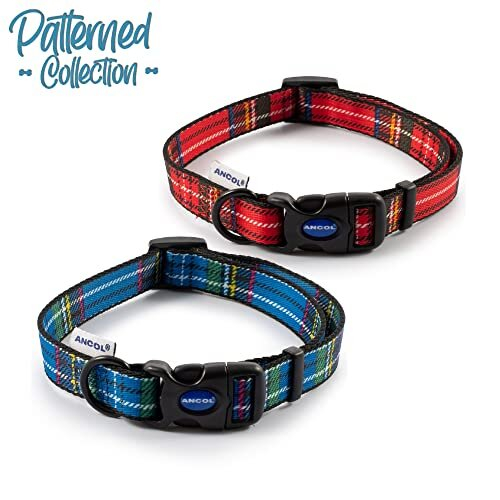 Ancol Tartan Collar Blue 30-50cm 2