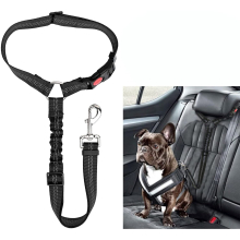 Dog Car Seat Belt Headrest Adjustable Dog Car Restraints Leads Pet Seat Belt Dog Safety Seat Belt Strong Leash Leads for any Cars Vehicle Travel