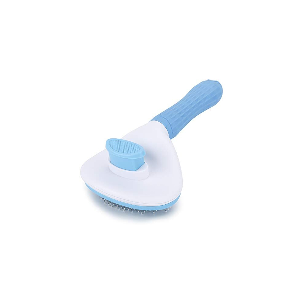 Self Cleaning Slicker Brush, Dog Cat Bunny Pet Grooming Shedding Brush - Easy to Remove Loose Undercoat, Pet Massaging Tool Suitable for Pets with