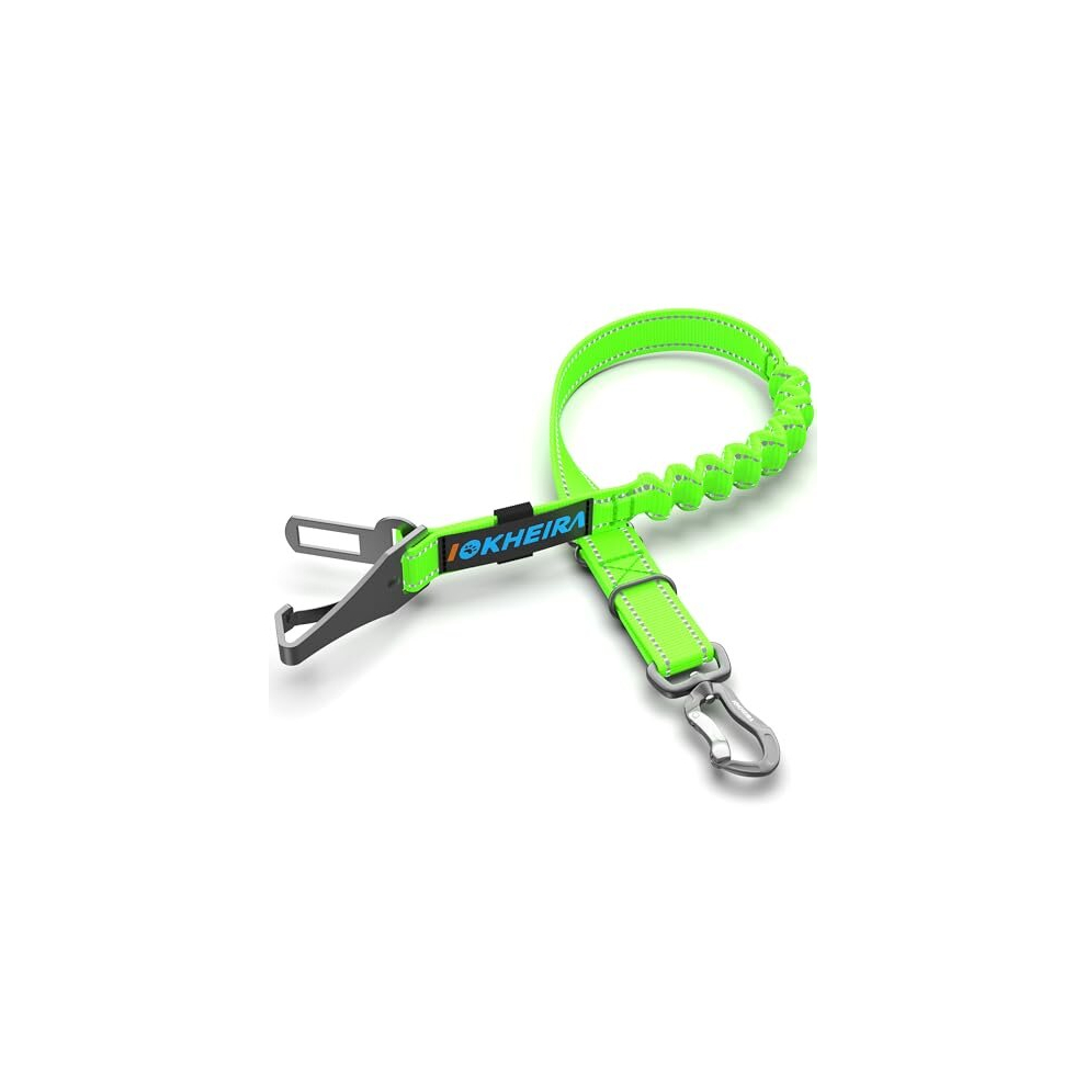 Dog Seatbelt, Aviation Aluminum Carabiner Nylon Dog Seat Belt, Adjustable Dog Car Harness, Pet Safety Belt With Hook Latch & Seatbelt Buckle 5014286002752