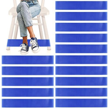 15 Pack Chair Bands for Kids with Fidgety Feet Chair Stretch Foot Band Fidget Bands Flexible Seating for Classroom Elementary Chairs Desks - Blue