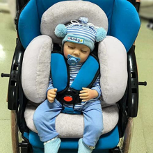 Universal Baby Stroller Cushion Reversible Seat Pad Mat Pushchair Seat Liner Cotton Velvet Infant Car Seat Cushion Full Body Head Support Pillow