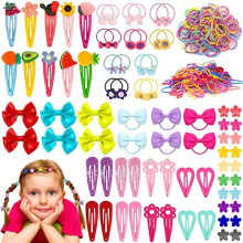 678 Pcs Varies Girls Hair Accessories, Contains Hair Clips, Elastic Hair Ties Bulk, Bow Hair Clip, Bow Hair Bands, Claws Barrettes, Rich Hair
