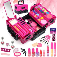 Kids Makeup Sets for Girls - 52 PCS Girls Toys, Washable Makeup for Children, Girls Make Up Set 4-12, Play Make Up for Kids Little Girls Princess,