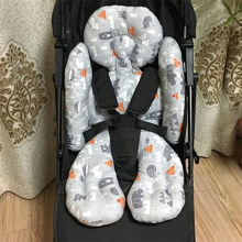 Baby Stroller Cushion Seat Liner Cotton Pushchair Seat Pads Universal Pram Insert Pad Warm Pushchair Seat Covers for Pram Buggy Baby Carriage Washable