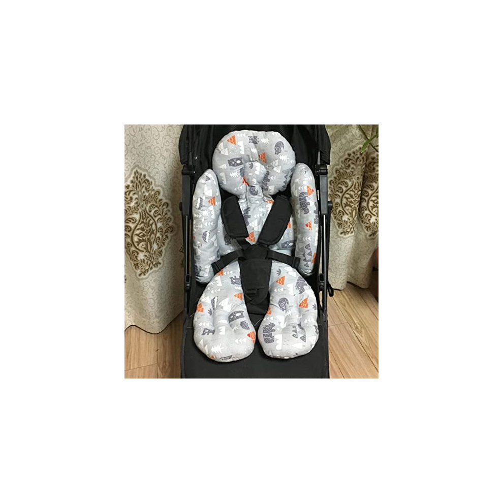 Baby Stroller Cushion Seat Liner Cotton Pushchair Seat Pads Universal Pram Insert Pad Warm Pushchair Seat Covers For Pram Buggy Baby Carriage Washable Qchomee