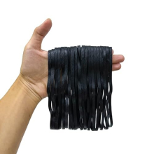 Extra Large 8 Inch Big Postal Rubber Band - Black Color Heavy Duty Elastic Biodegradable Natural Rubber Bands (60 Pieces)