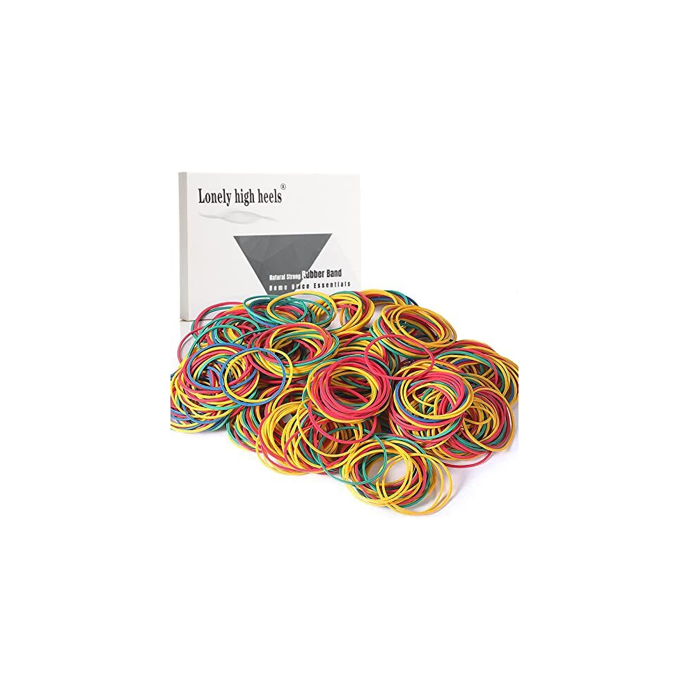500pcs Rubber Bands Coloured Elastic Bands File Folder Elastic Rubber Bands Stationary Thick Strong Elastic Stretchable Bands for School Home Office-image-OPC-PD77RXF-NEW