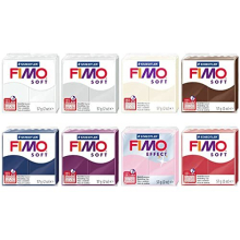 Soft & Effect Polymer Oven Modelling Clay - 57g - Set of 8 - The Strawberry Cheesecake Collection