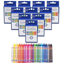 Crayons Bulk Packs – 10 Boxes of 24 Vibrant Colored Crayons of Teacher Quality Durable Classroom Pack for Kids Students Party Favors