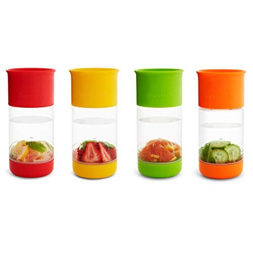 Munchkin Miracle 360 Fruit Infuser Sippy Cup, 14 oz/414 ml, Yellow 1