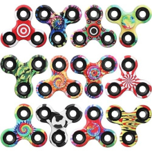Fidget Spinner Toy Bulk for Kids Adults (12 Pack), Metal Tri-Spinner Fidget Set, Durable Hand Spinner for Stress Relief,Halloween Christmas Party