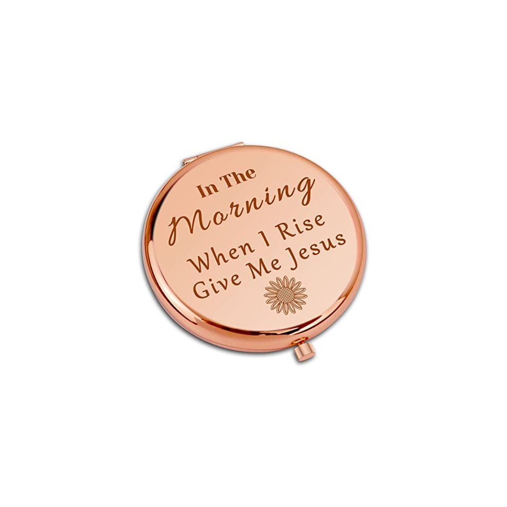 Dabihu Bible Verse Gifts Christian Gifts Compact Makeup Mirror For Girl Goddaughter Godmother Inspirational Religious Gift For Women Girl Baptism Gift