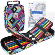 Colouring Pencils 72 Colours Oil Based Coloured Pencils Drawing Set Professional Colouring Pencils Set with Colouring Book Art Sets for Adults Artists