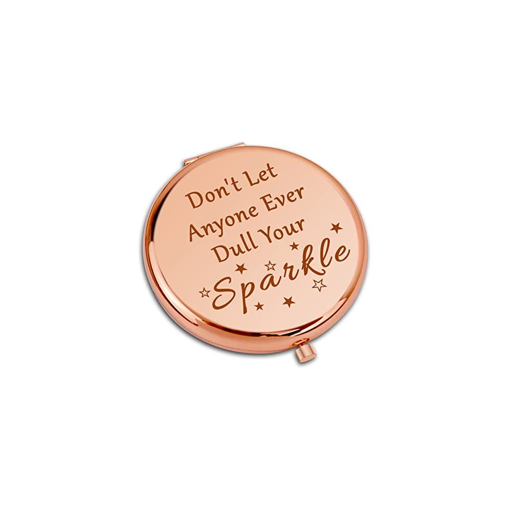Dabihu Inspirational Gifts For Girls Compact Makeup Mirror For Daughter Niece Encouragement Gift For Friend Motivational Graduation Gift Folding Makeup