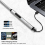 Candle Lighter Electric Flameless Lighter Rechargeable USB lighter With Safe Button (Silver) 4