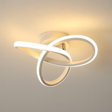 LED Ceiling Light Modern, 22W 2500LM Cloverleaf Design Ceiling Light, Acrylic Chandeliers Ceiling Light 3000K Warm White Light for Bedroom Kitchen