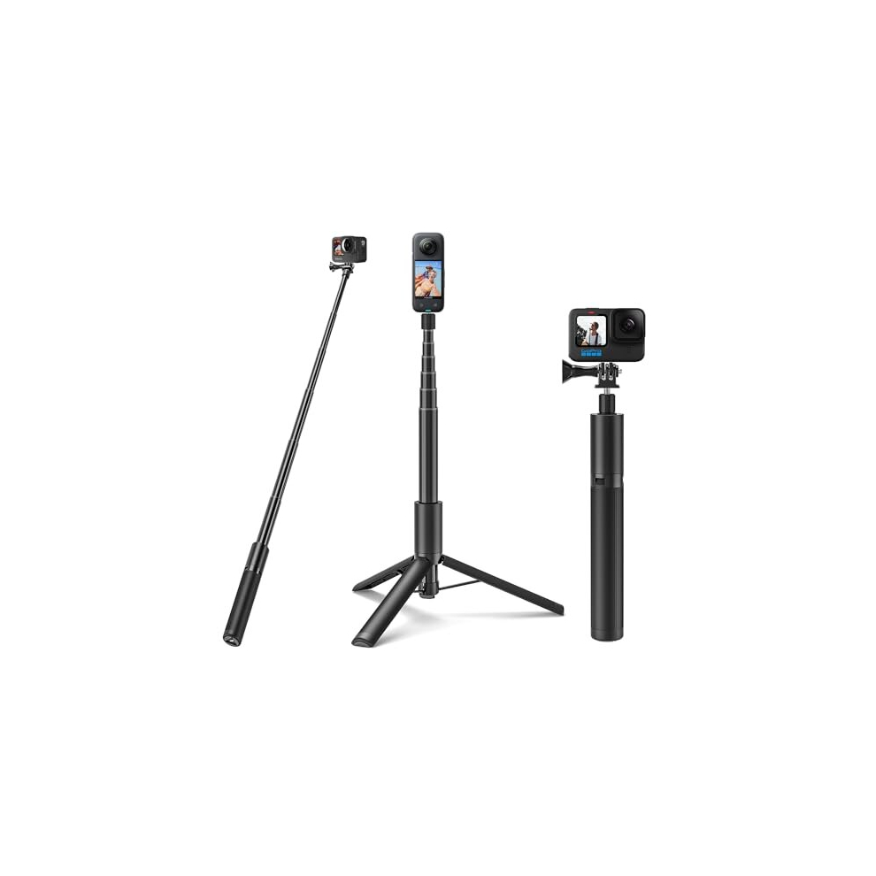 Selfie Stick Tripod Monopod For Gopro Insta360, 120Cm Extendable Selfie Vlog Handle Portable Tripod Stand Accessories For Gopro Hero 12 11 10 9 8 7 6 5014286030953