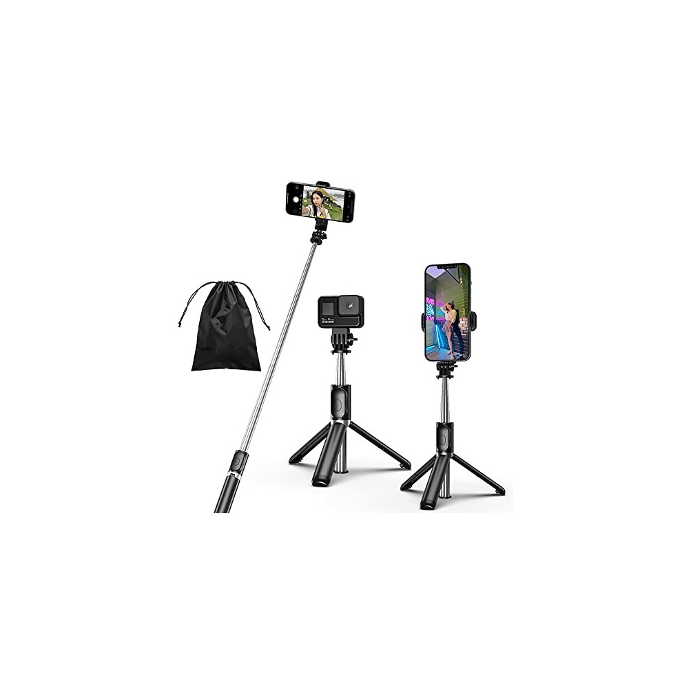 Photos - Other for Mobile Selfie Stick - 4 in 1 Selfie Stick Tripod Extendable Phone Tripod Portable with Detachable Wireless Remote Compatible with i