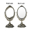 Small Vintage Tabletop Mirror Oval Double Side Rotating Retro Dressing Makeup Mirror Standing Vanity Mirror 4