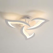 LED Ceiling Lights, 3 Lights Modern Ceiling Lighting, 32W 3000K Semi Flush Mount Chandeliers Ceiling Light Fixture for Living Room Bedroom Dining Room