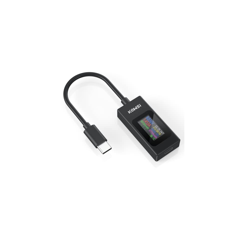 Photos - Other Hand Tools USB C Tester Power Meter 4-30V 0-6.5A Voltage and Current Tester Meter, USB Capacity, Temperature, Working Time Ammeter Volt