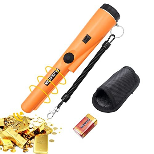 Metal Detector Pinpointer, Metal Detectors for Adults and Kids, IP66 Waterproof and 360 Scan, High Accuracy Professional Handheld Treasure Hunting