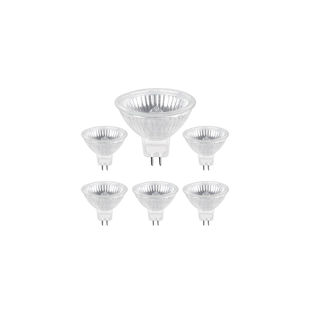 MR16 Halogen Spotlight Bulbs 12V GU5.3 50W Dimmable, 680LM Warm White 2700K, GU5.3 Halogen Bulb 2 Pin for Track Lighting, Recessed Lighting,-image-OPC-PD77VGC-NEW