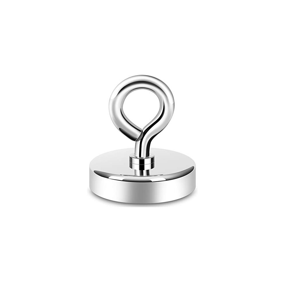 Fishing Magnet, 300 Lb+ Pull Strong Cnc Machined Metal Base With High Powered Magnet, 2Â Large Magnet For Remover, Super Strength Magnet With Handle 5014286035101