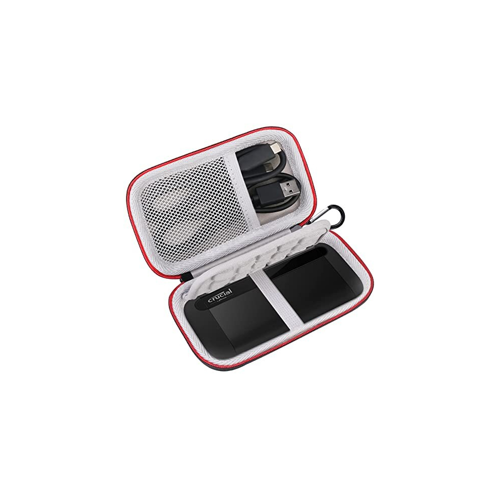 Hard Carrying Case For Crucial X8 Portable Ssd 1Tb 2Tb 4Tb 500Gb Usb 3.2 External Solid State Drives Hard Eva Shockproof Water Repellent Protective 5014286034159